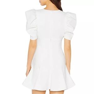 Likely Alia Puff-Sleeve A-Line Mini Dress